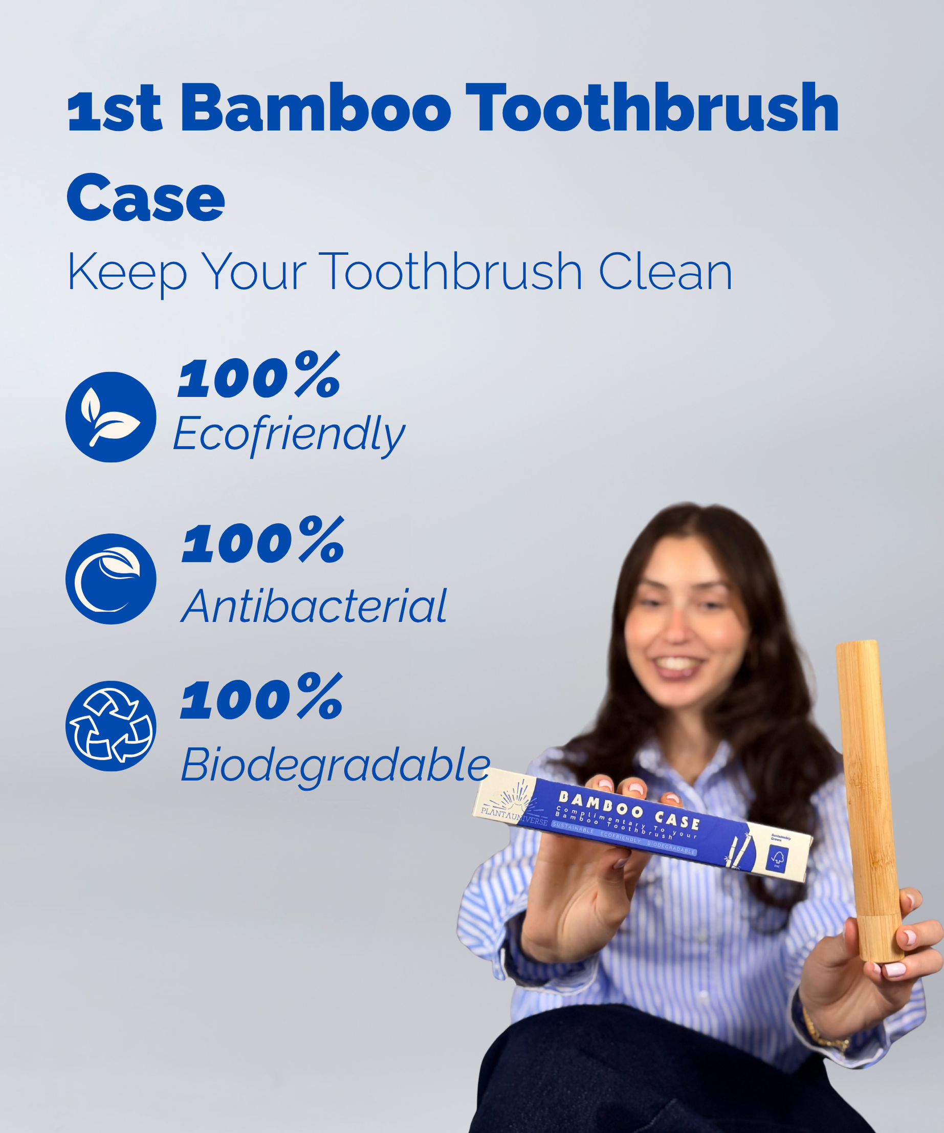 Bamboo Toothbrush Case