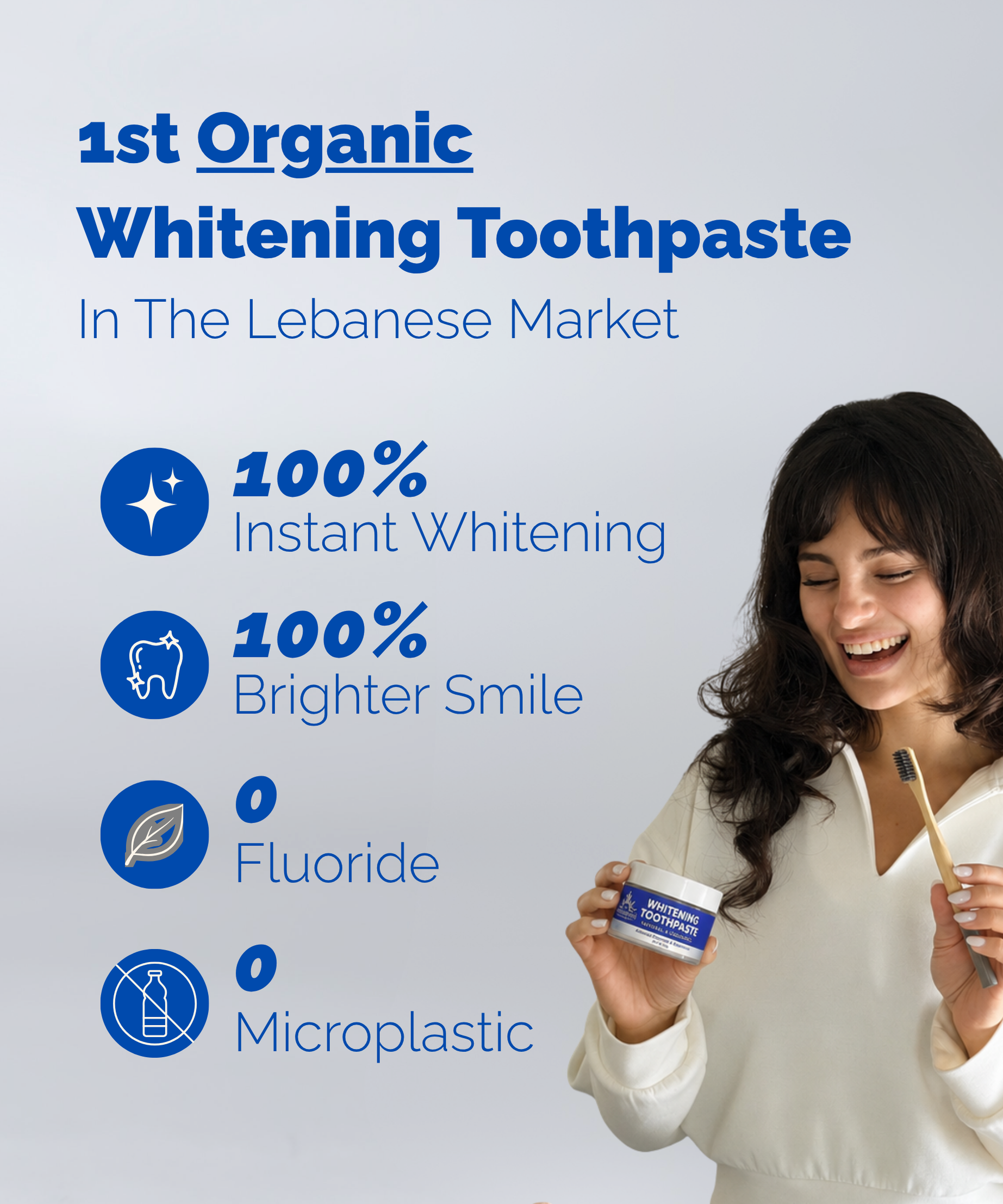 Instant Whitening Toothpaste Jar
