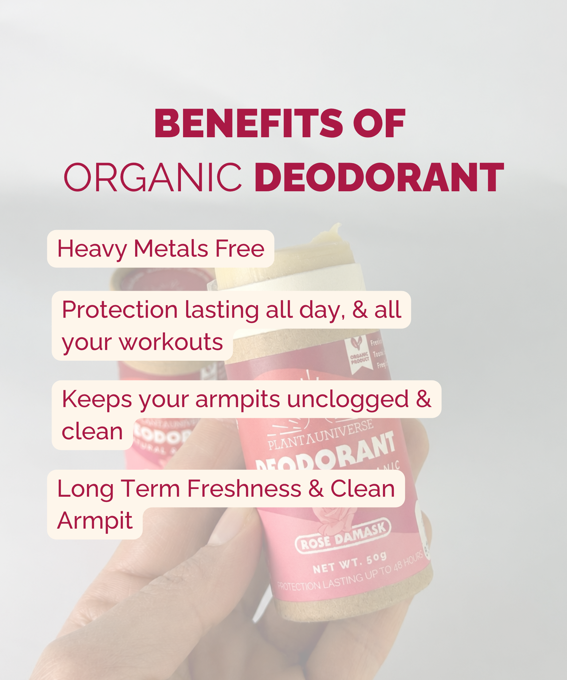 Aluminum Free Rose Damask Deodorant