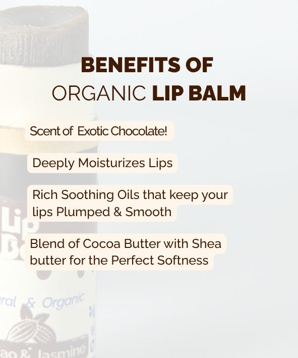 Organic Cacao & Jasmine Lip Balm