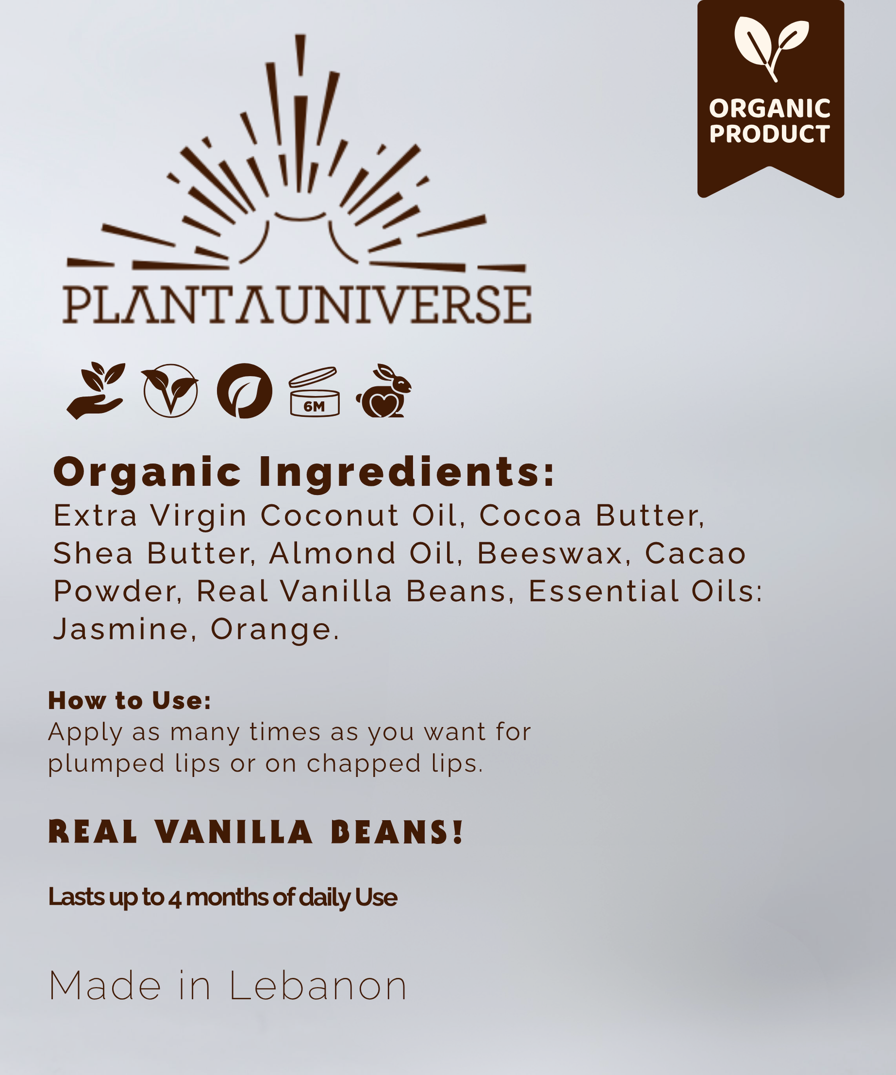 Ultra Nourishing Cacao & Jasmine Lip Balm