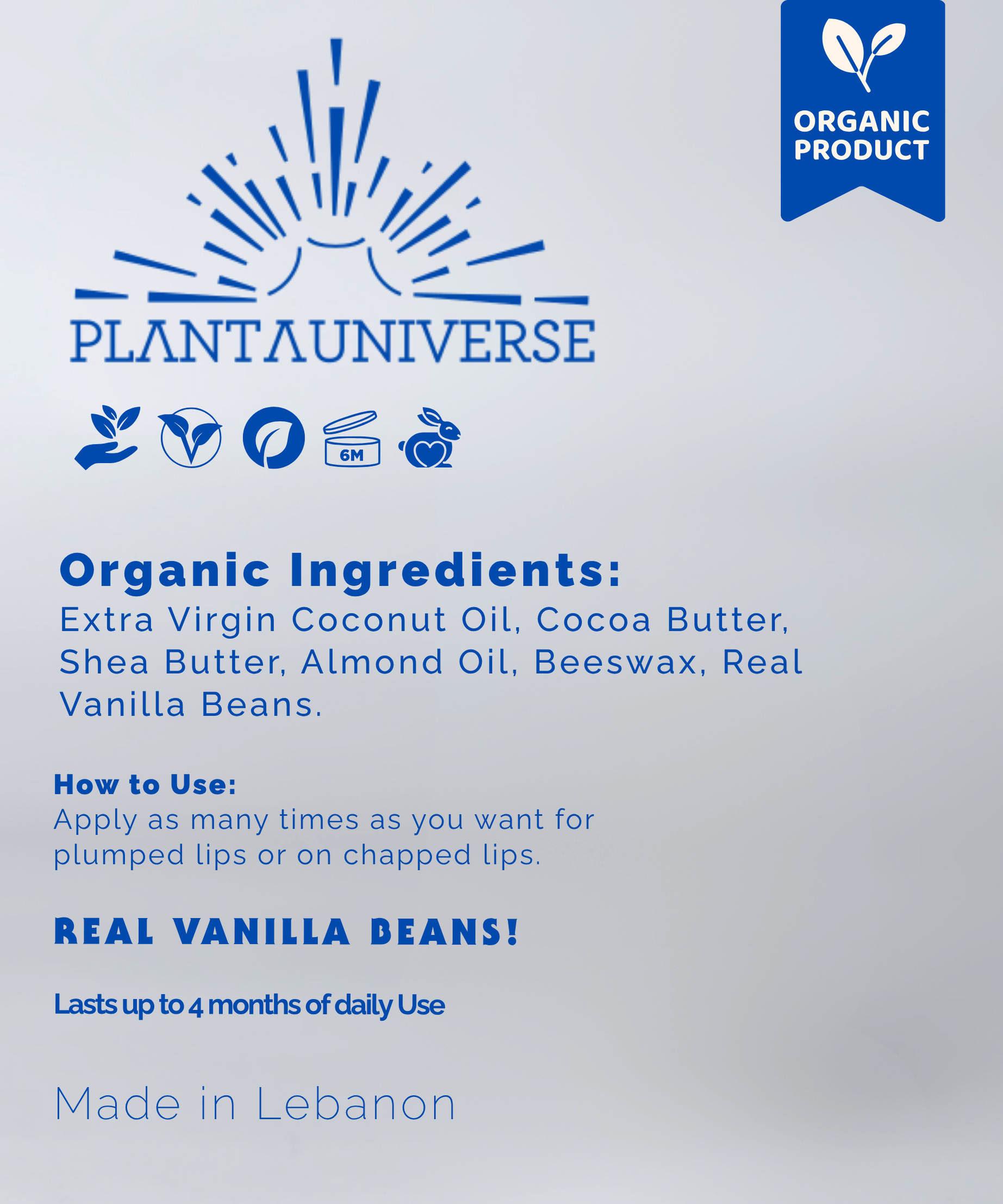 Ultra Nourishing Vanilla Lip Balm