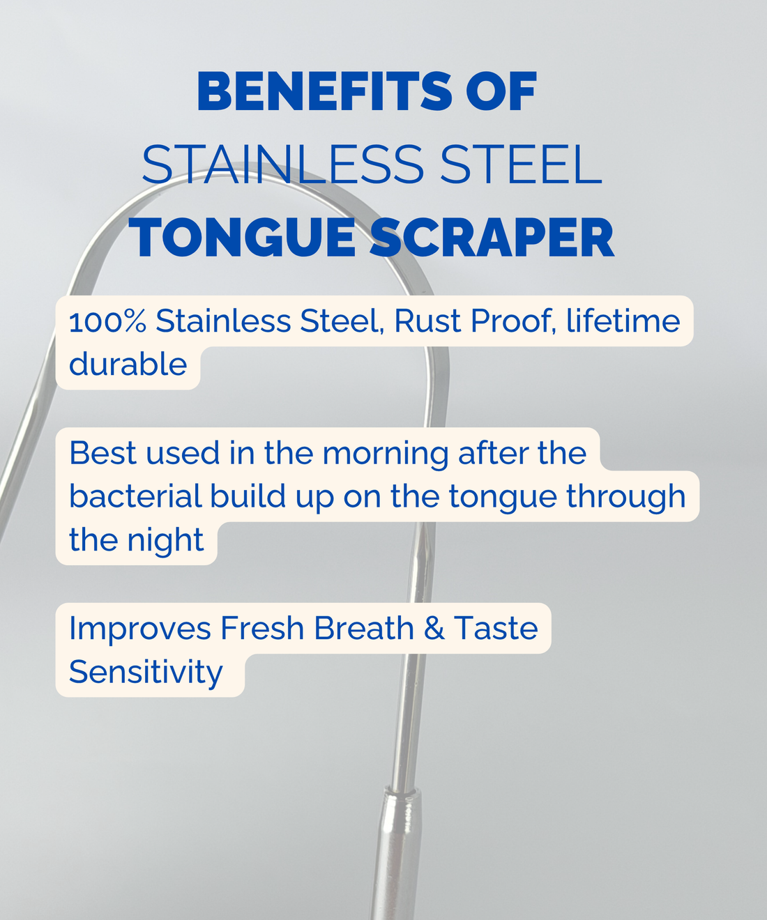 Stainless Steel Tongue Scraper