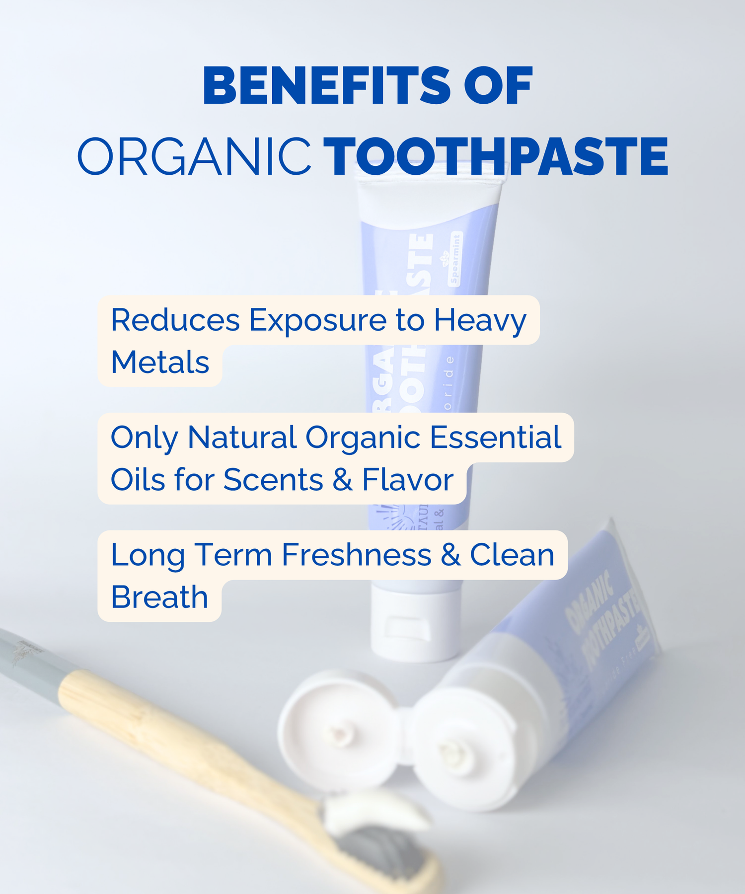 Fluoride Free Natural Toothpaste Tube