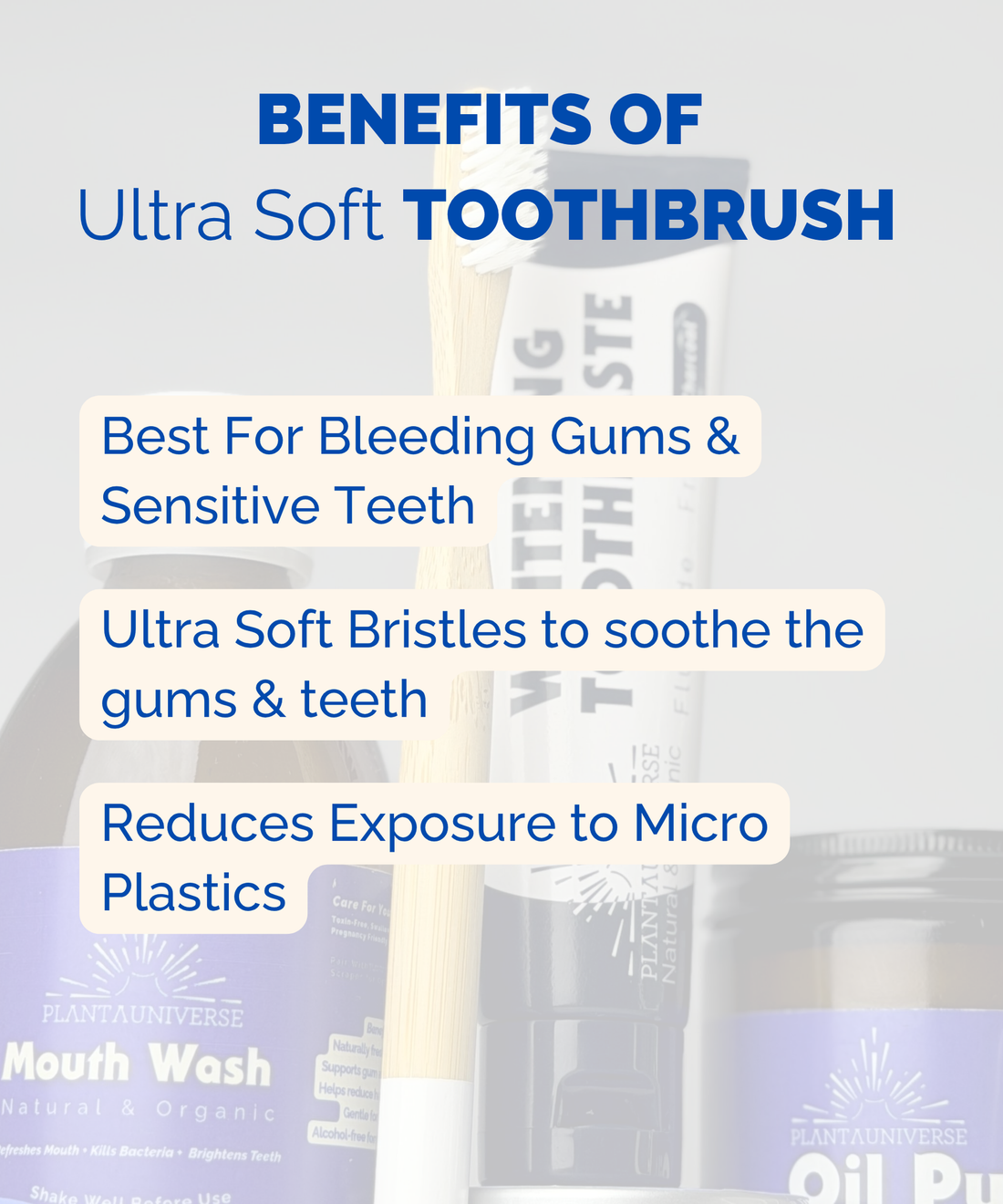 Sensitive Teeth Bamboo Toothbrush Ultra Soft