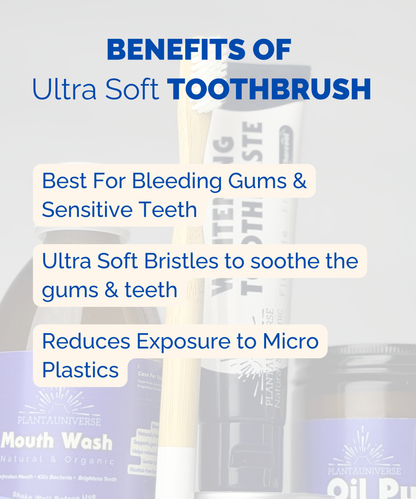 Sensitive Teeth Bamboo Toothbrush Ultra Soft