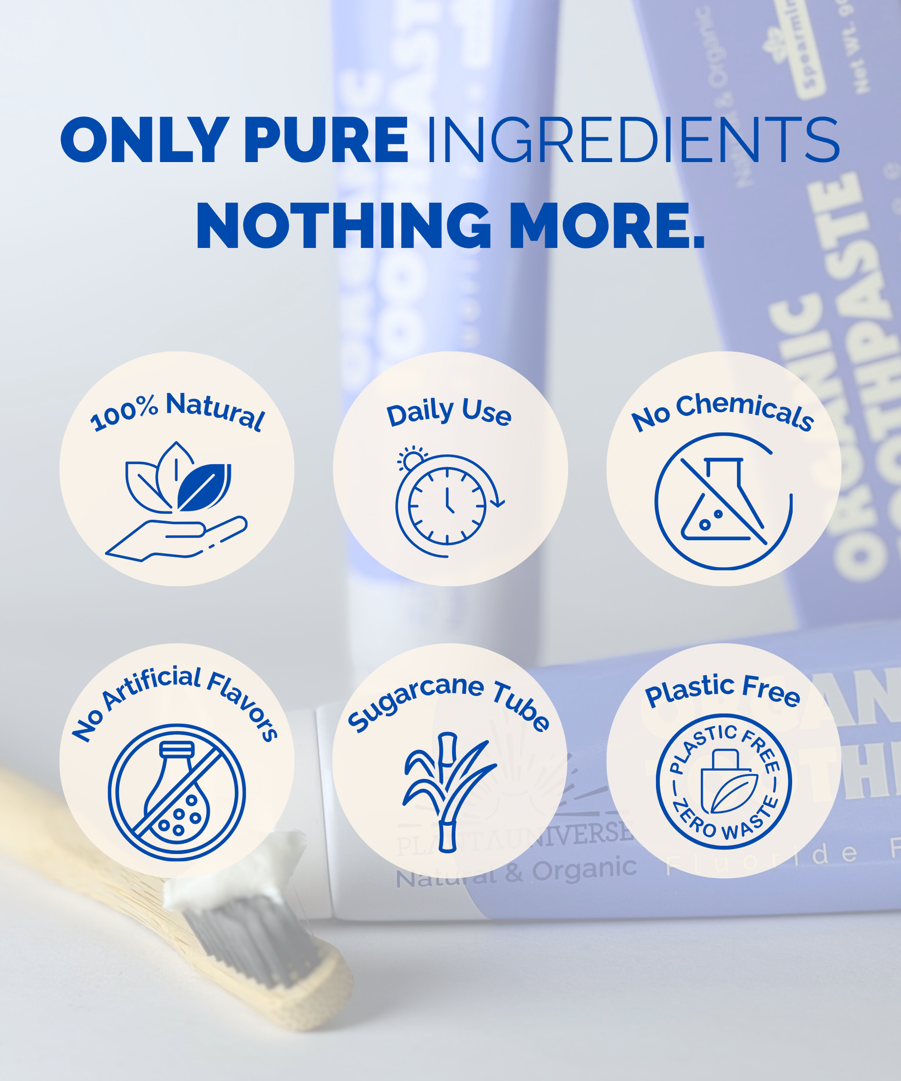 Fluoride Free Natural Toothpaste Tube