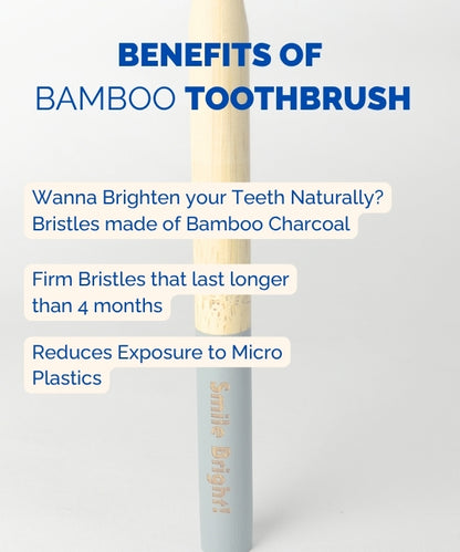Bamboo Toothbrush Charcoal Soft