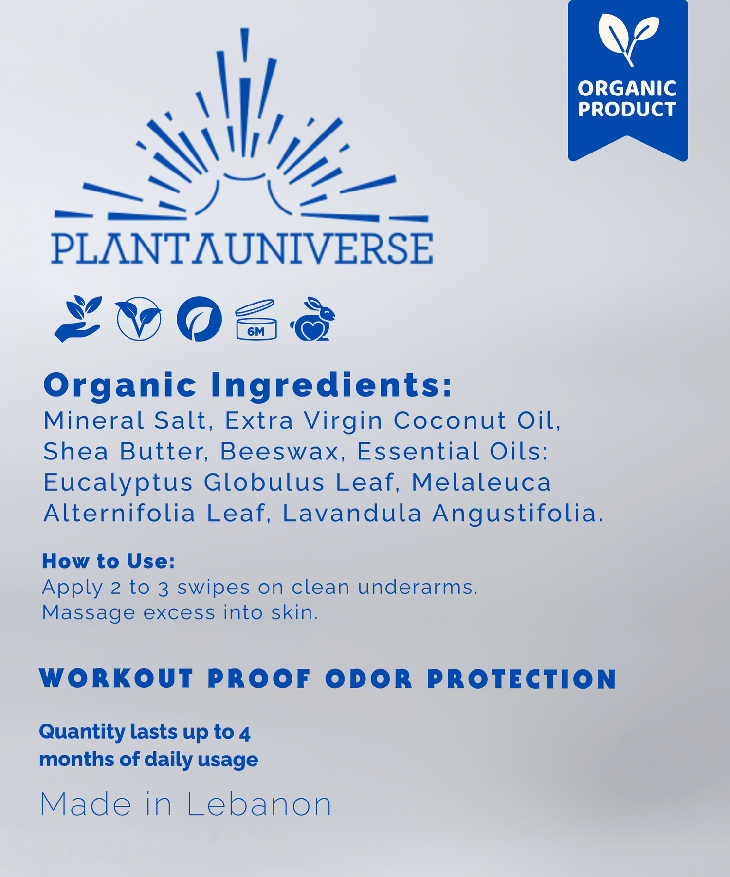 Aluminum Free Eucalyptus Deodorant