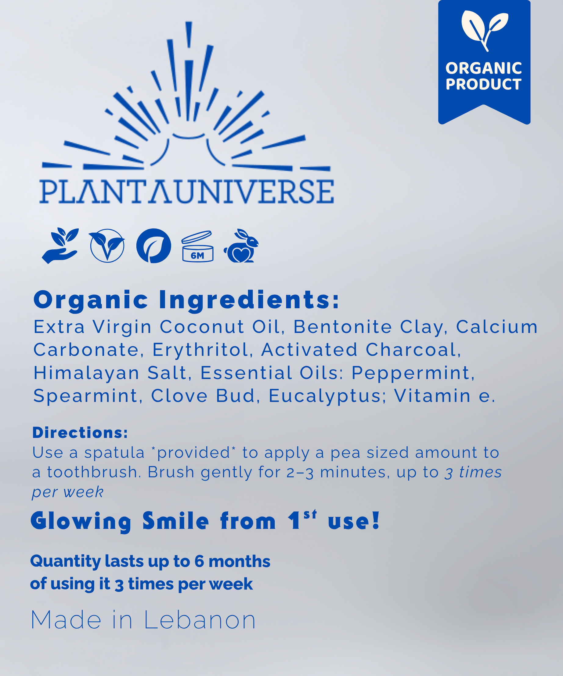 Instant Whitening Toothpaste Jar
