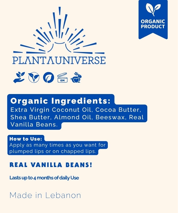 Organic Vanilla Lip Balm