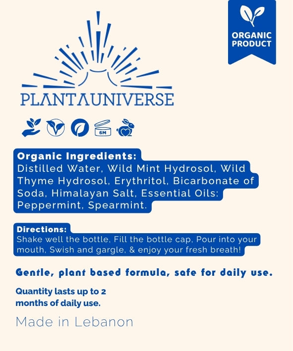 Organic Mint Mouth Wash