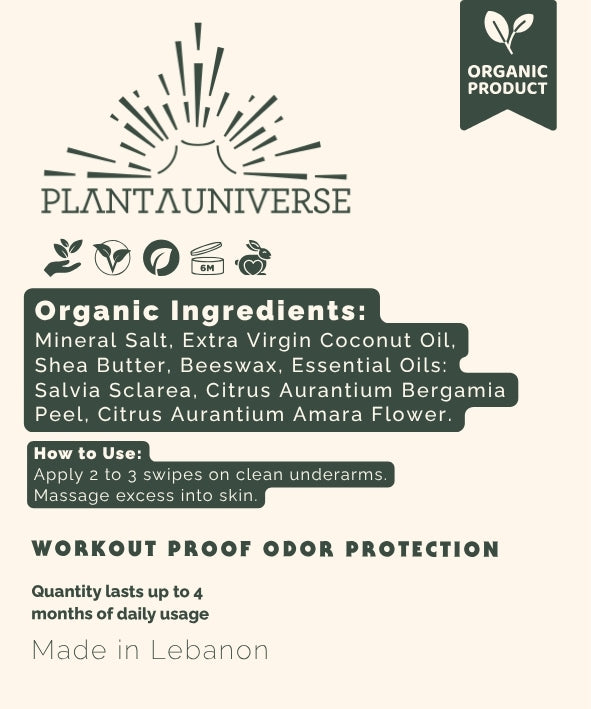 Organic Clary Sage Deodorant